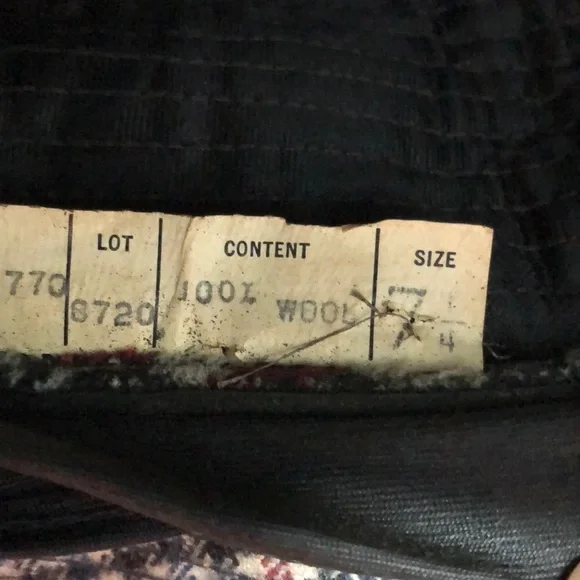 Men’s 7 ¼ 100% wool plaid vintage bucket hat - Picture 7 of 7